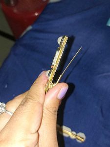 Chic Pearl &amp; Enamel Flower hairclip