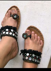 mirror work flip flop