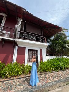 Flowy Blue Maxi Dress