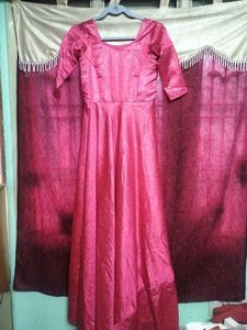 Elegant Pink Maxi Dress