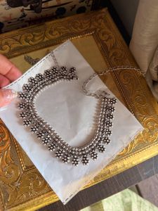 Oxidized Silver Necklace