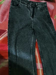 Acid Wash Wide Leg Jeans