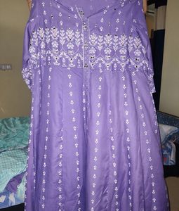 Lavender Kurta Set with Dupatta