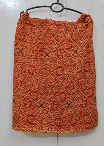 Red & Gold Bandhani Saree