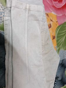 Light Wash Slim Fit Trousers