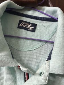 Light Blue Flying Machine Polo T-Shirt