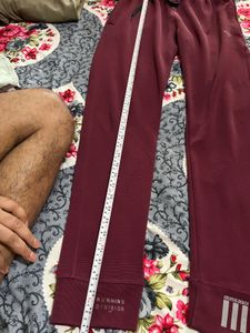 Maroon Joggers with Drawstring Waist