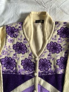 Floral Button-Down Cardigan