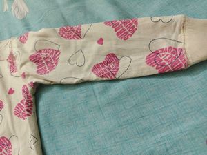 Cute Heart Print Hoodie