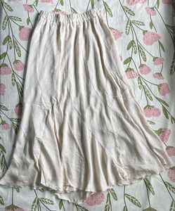 Flowy White Maxi Skirt