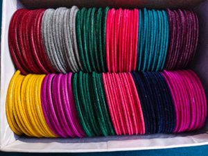 welwet Bangle Set(12 colour combo)