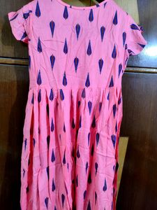 Pink Print Summer Dress