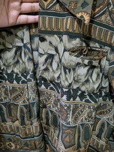 Unique Printed Button-Up Shirt