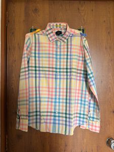 Men's Colorful Plaid Long Sleeve Shirt