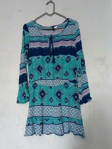 H&M Boho Print Tunic Top