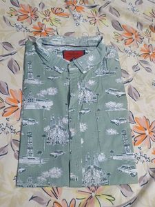 Men's Graphic Print Short Sleeve Shirt