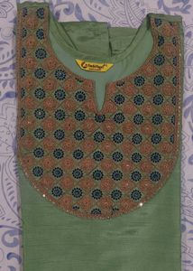 Beautiful Green Embroidered Kurta
