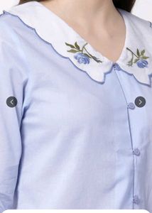 blanc9 Cute Blue Pajama Set