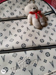 cute small backpack with kawaii mini teddy