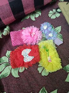 Cute baby girl hair band elastic combo 4