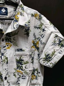 Men's Short Sleeve Floral Print Shirt