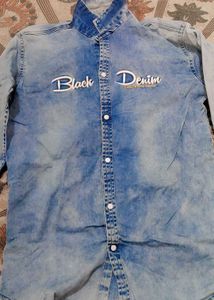 boys denim over shirt in light blue colour