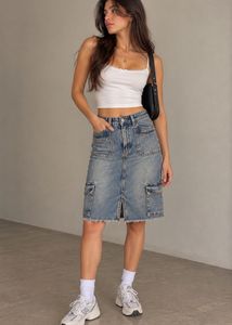Denim Mini Skirt 32 -34 in