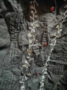 Embroidered Button-Down Shirt