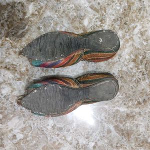 Colorful Striped Flats