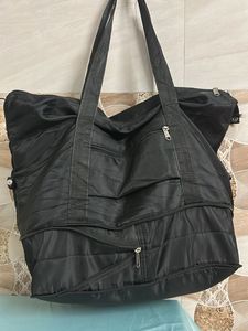 Large Black Travel Duffel Bag
