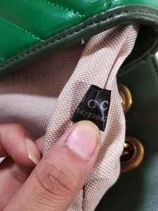 GREEN TORCHON GG MARMONT Bag