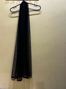 Elegant Black &amp; Gold Anarkali Dress