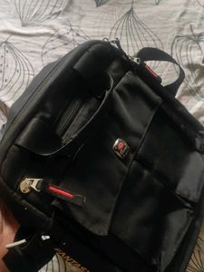 Black Crossbody Laptop Bag