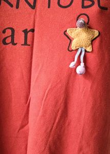Dark Orange Colour Top
