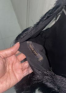Zara Black Fringed Crop Top