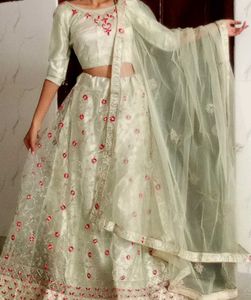 Embroidered Floral Lehenga choli set