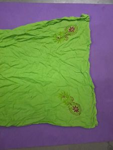 Vibrant Green Embroidered Kurta