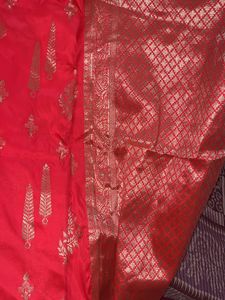 beautiful pink silk saree