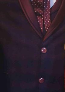 Men's Maroon Suit Jacket with Tie