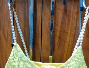 Yellow Floral Lace Cami Top