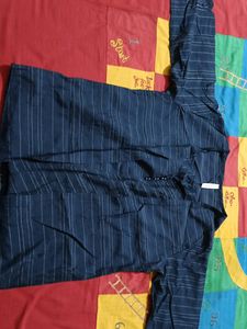 Two piece navy blue top