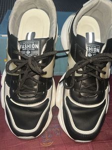 black white sneakers