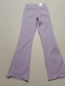 purple bootcut jeans
