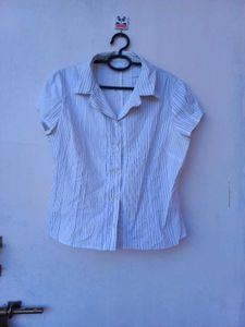 Classic Striped Button-Up Shirt