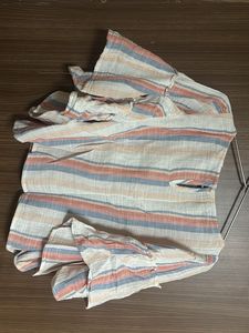 Striped Ruffle Sleeve Top