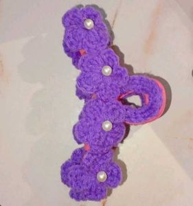 Handmade Purple Flower Hair Clip