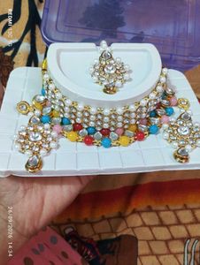 Stunning Kundan Pearl Jewelry Set