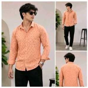 Peach Coloured Printed Shirt from Original City