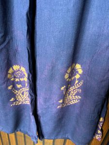 Blue Floral Kurta Set - Wardrobe Clearance