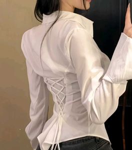 Chic White Button-Up Shirt
